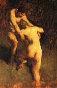 Jean Francois Millet Two Bathers oil